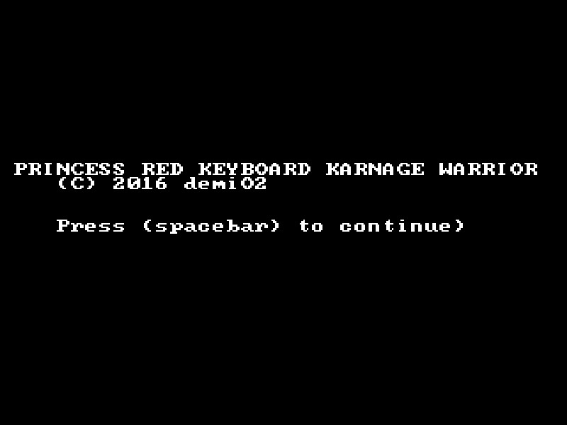 Princess Red Keyboard Warrior